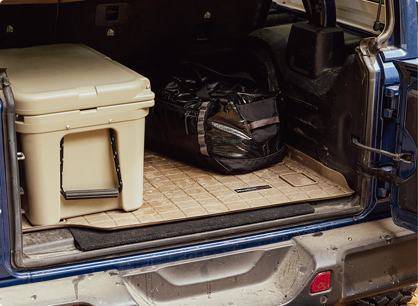 WeatherTech Cargo Liner with Cooler and Luggage on top